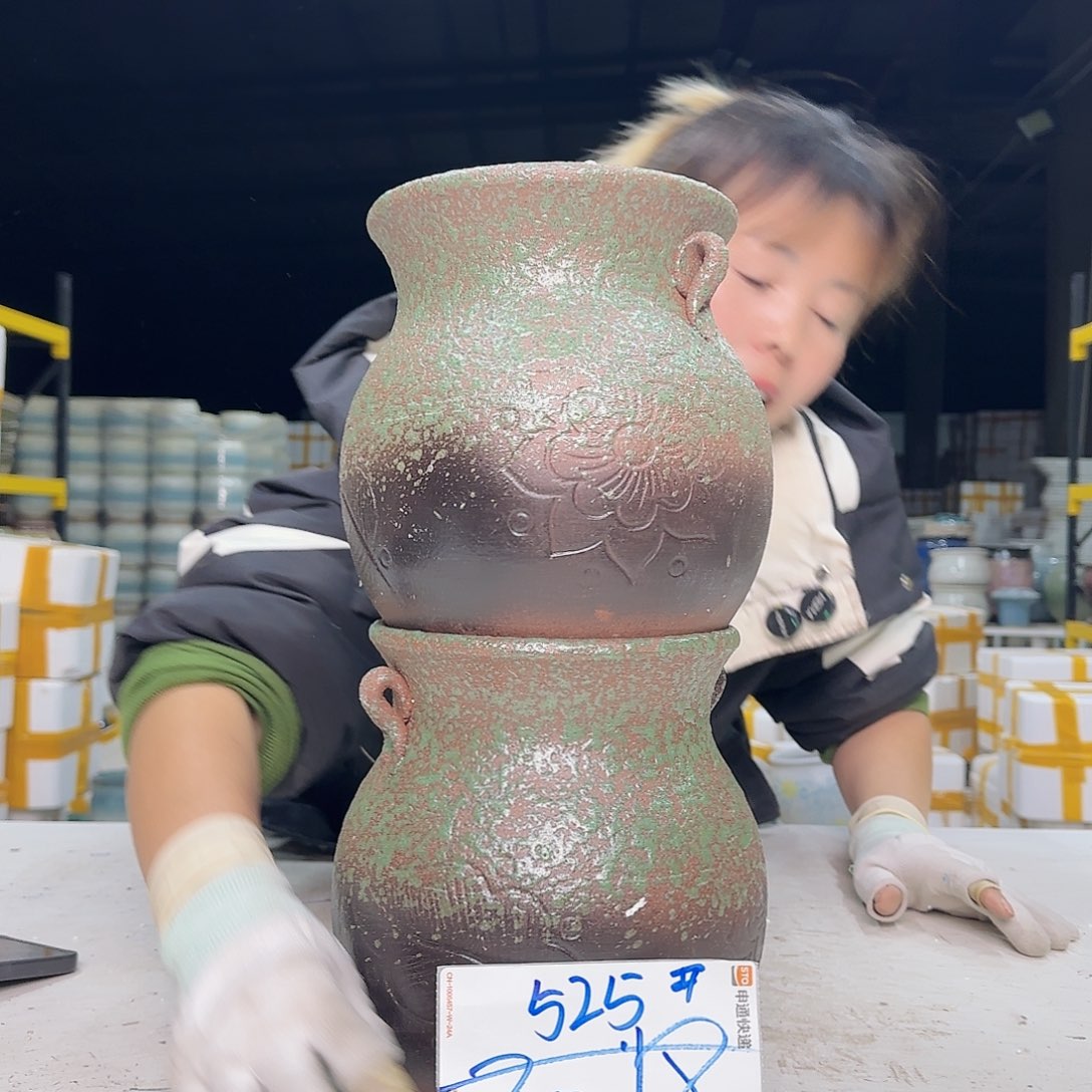 紫砂花盆云上花盆直播1223-525