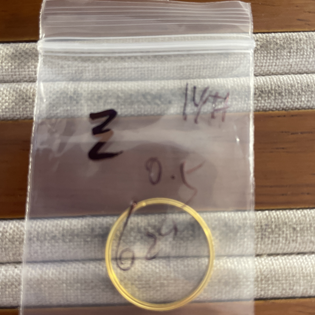 A4克重0.5 14号 三生三世戒指 足金999