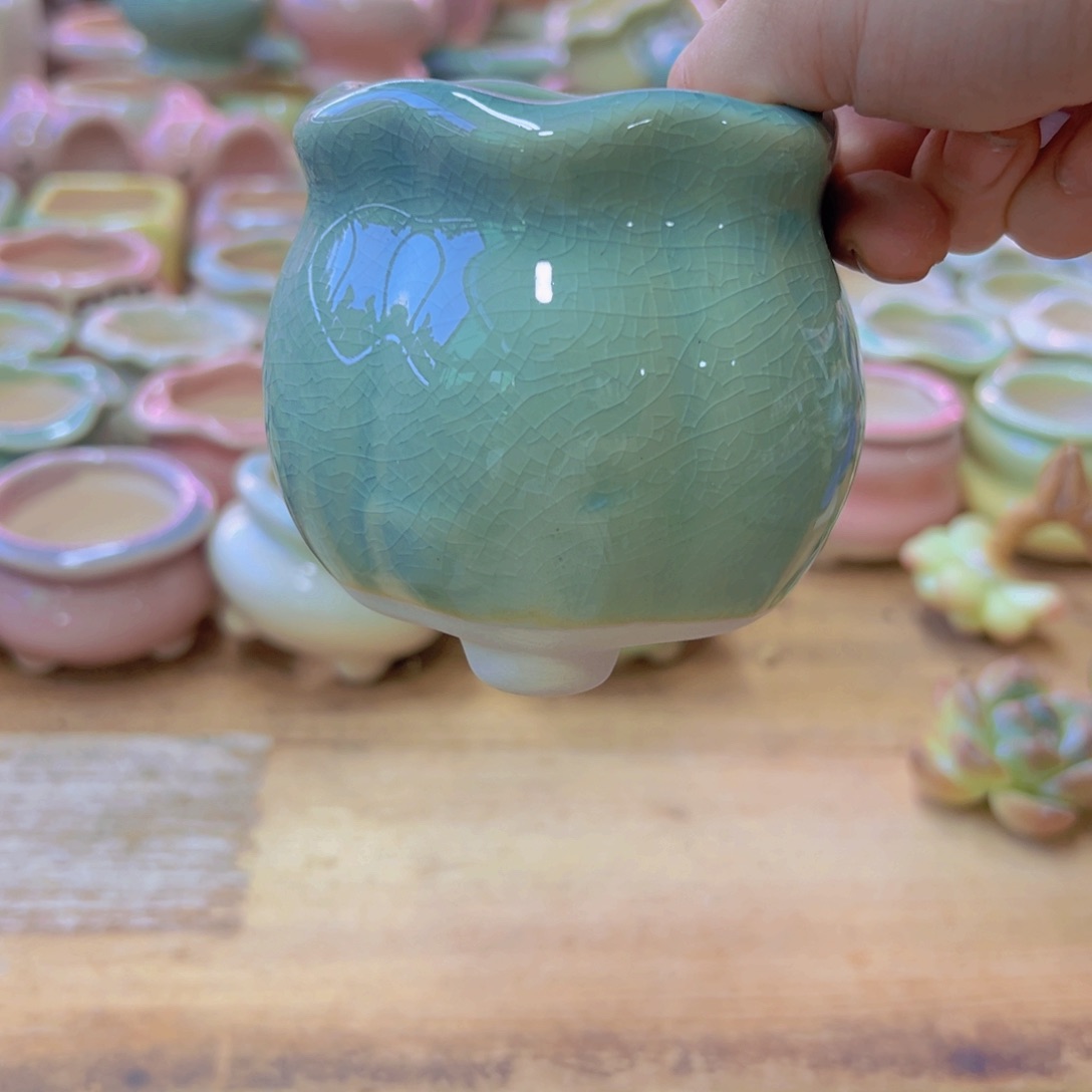 陶瓷花盆当场满12包邮