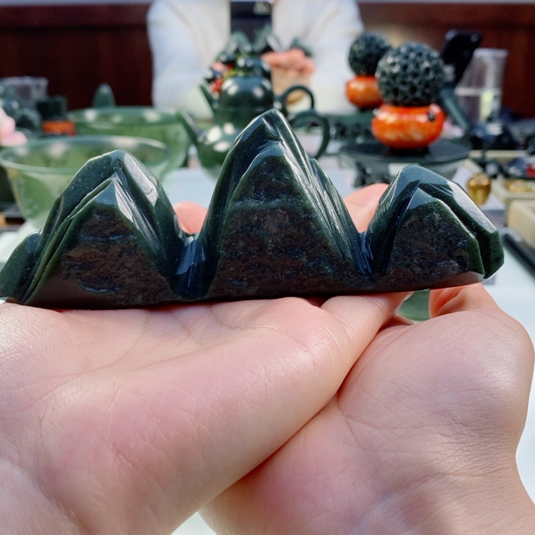 和田玉（青玉）挂件未镶嵌