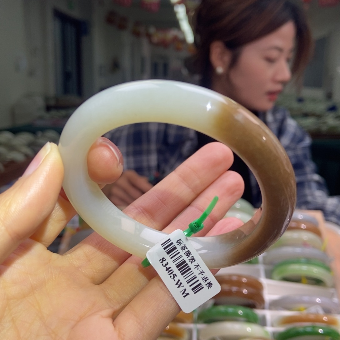 和田玉手镯未镶嵌55.3