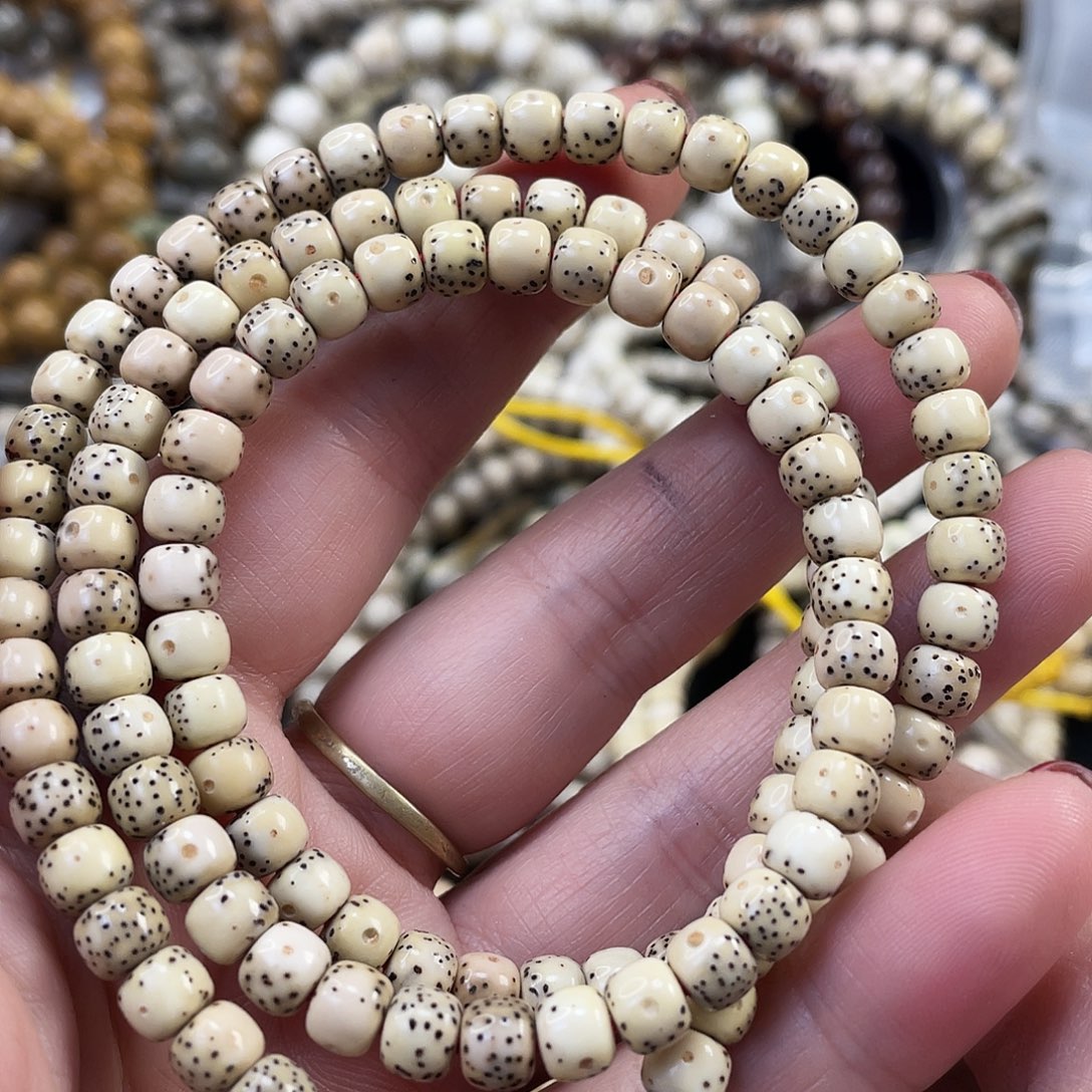 手串星月菩提原生态石玉料留白长链5/6一物一图