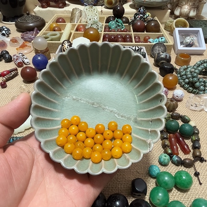 摆件拙**韓瓷器老物件摆件手工