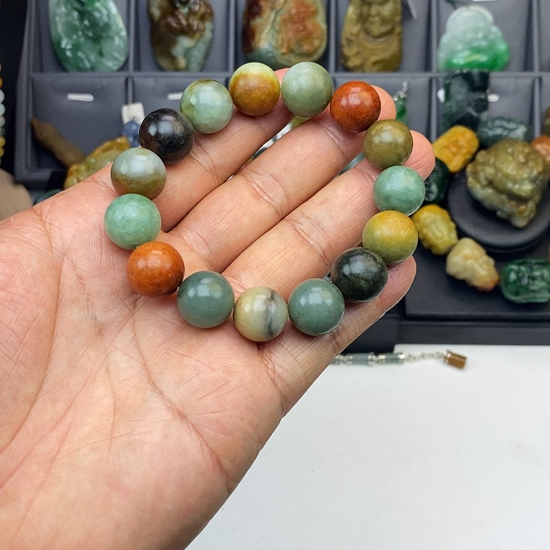 翡翠手串未镶嵌多宝