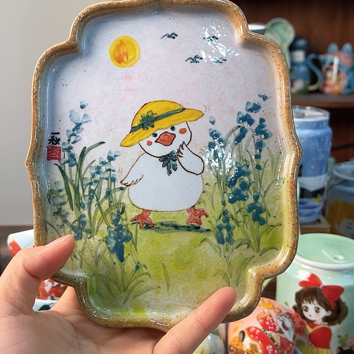 陶景德镇釉下手绘陶瓷 