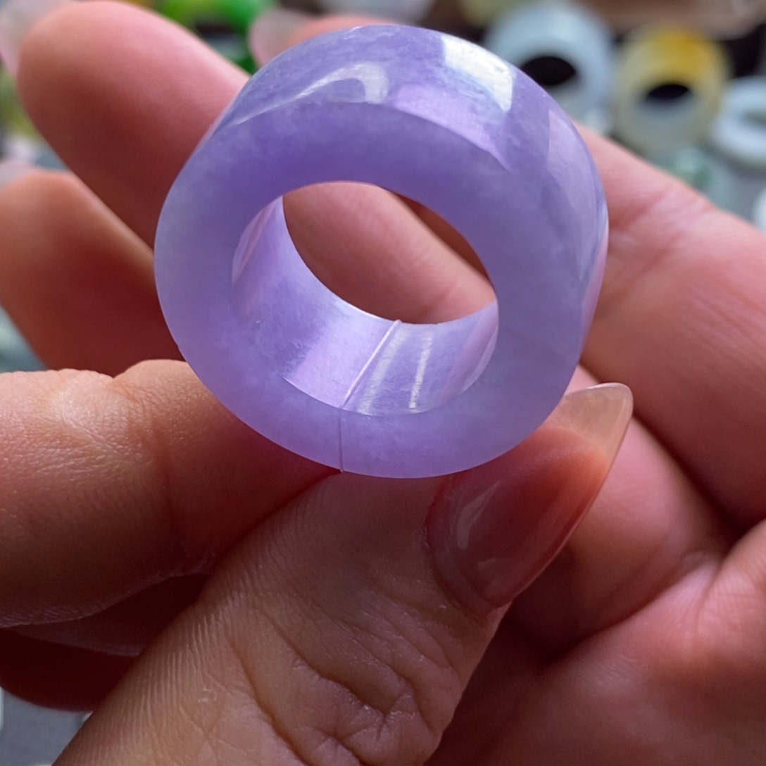 定制翡翠未镶嵌翡翠戒指15-20