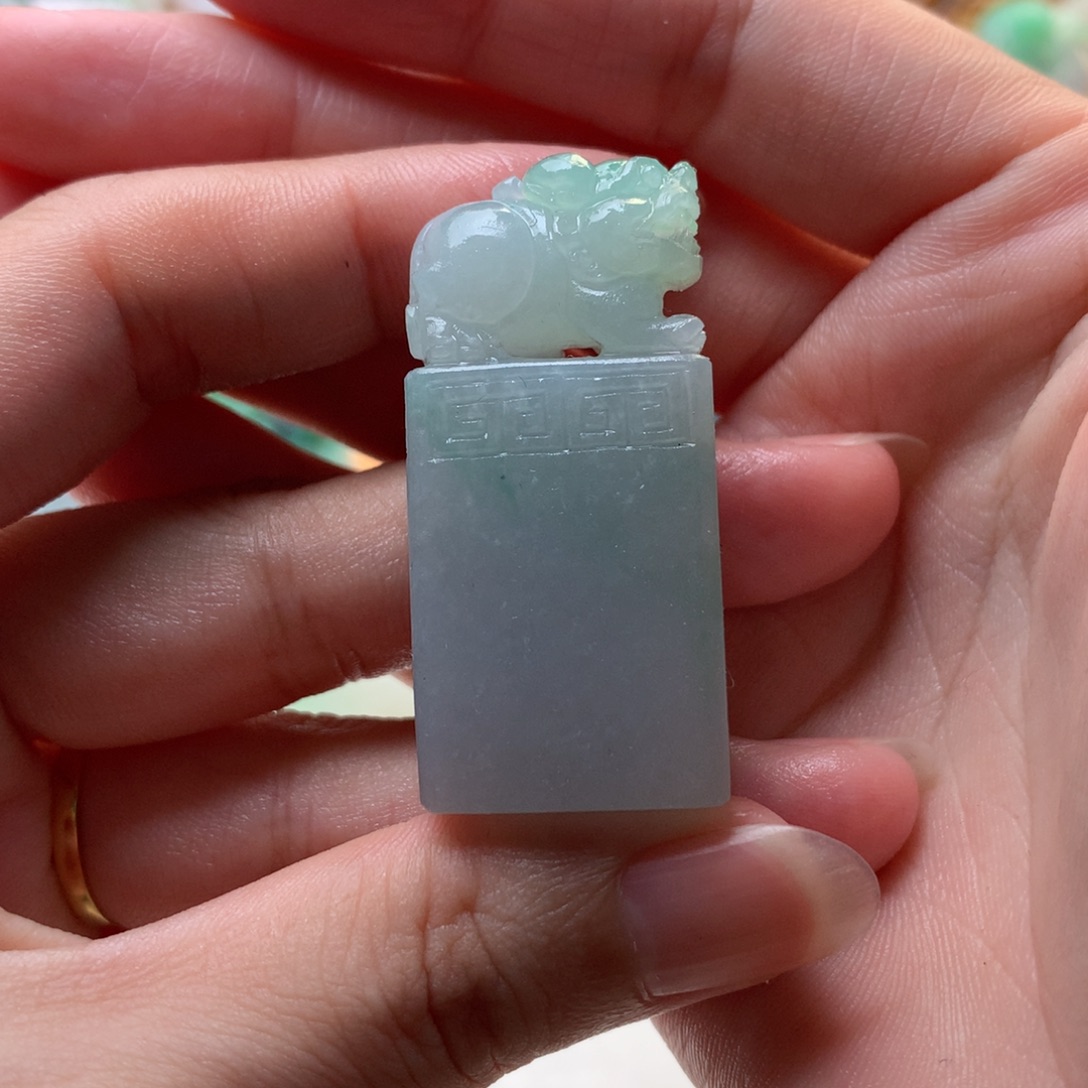 南***-定制翡翠未镶嵌印章