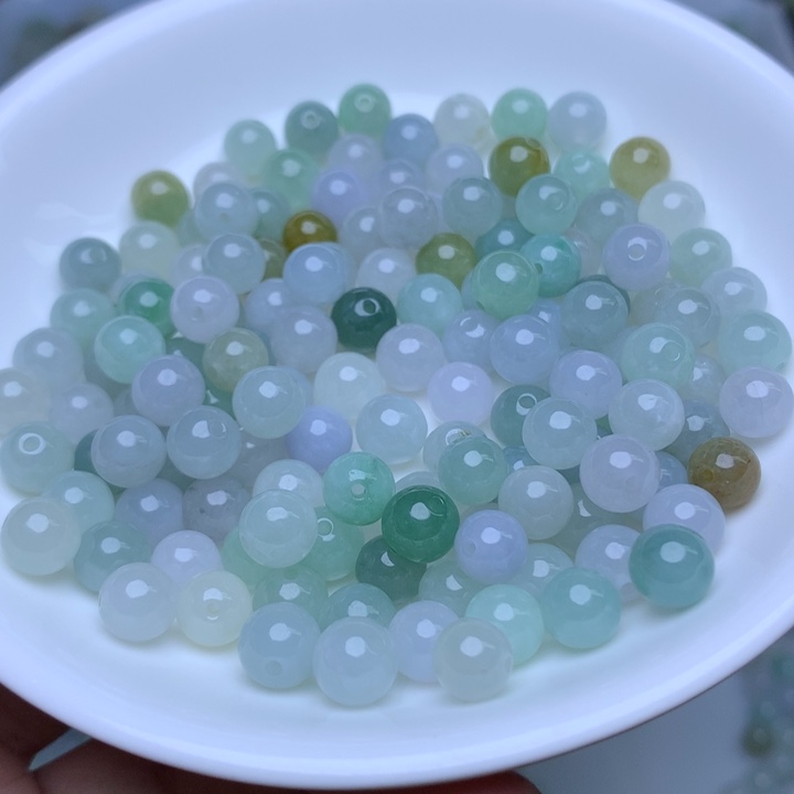 散珠翡翠卡6.8冰珠子14个（手链拍两单）