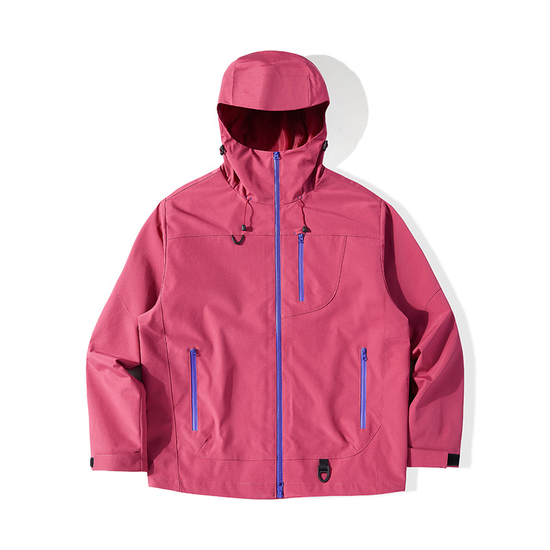 户外防风防泼水冲锋衣外套男女同款春秋新款潮牌登山夹克情侣