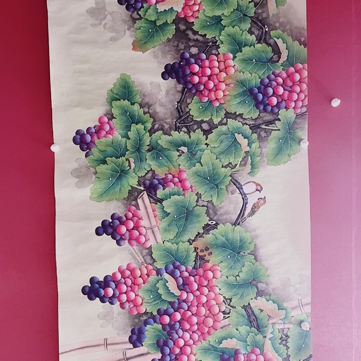 国画黄春香国画葡萄尺寸240*95