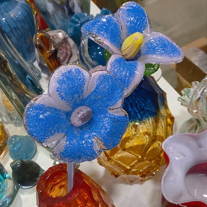 无铅玻璃琉璃花高45口8