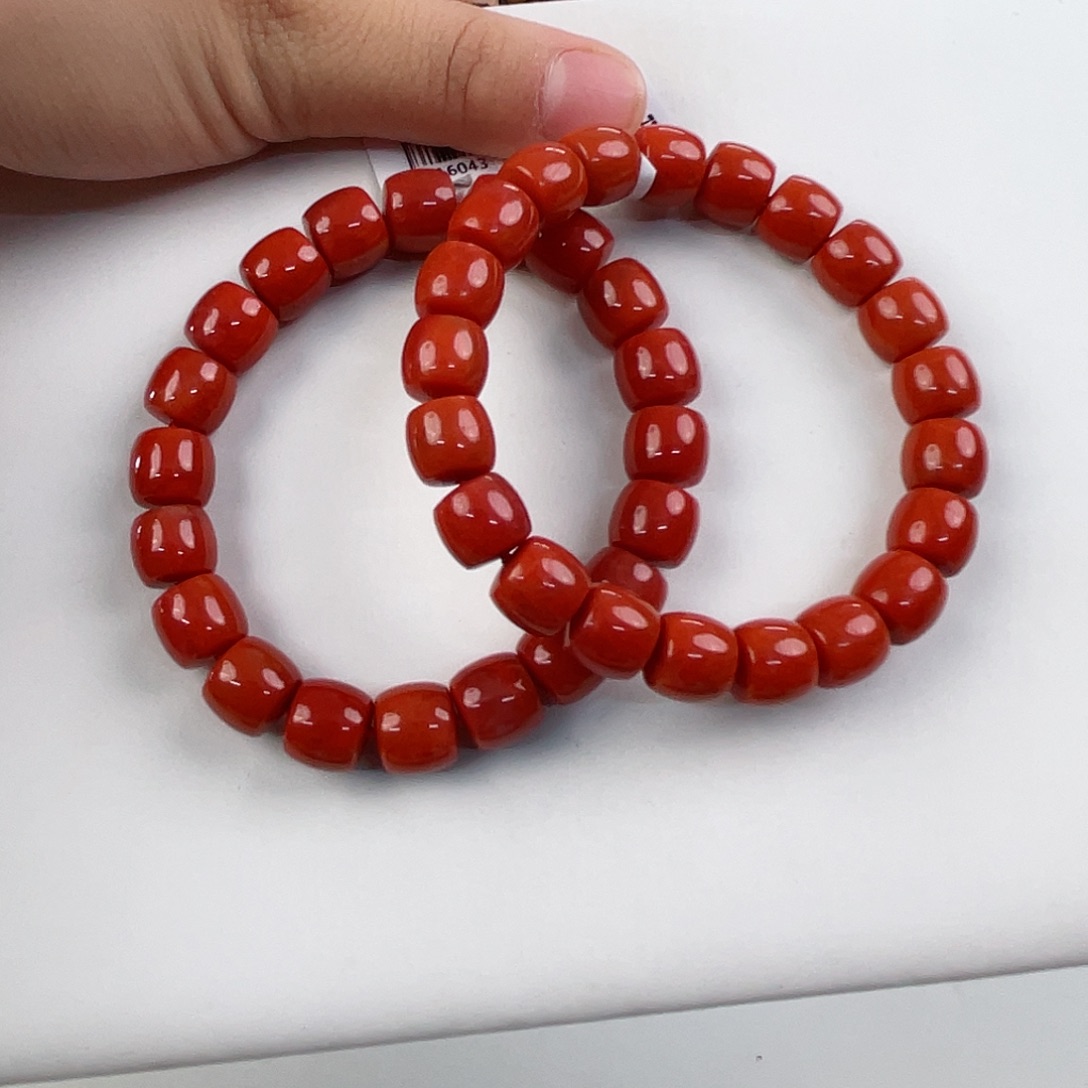 南红玛瑙瓦西直切单圈的10mm（多样式发其一）未镶嵌