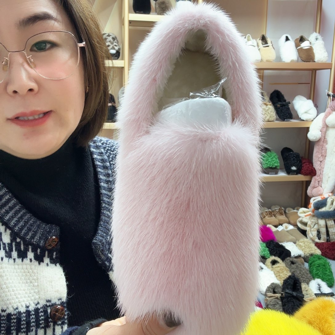 套趾款粉色貂毛37码福利