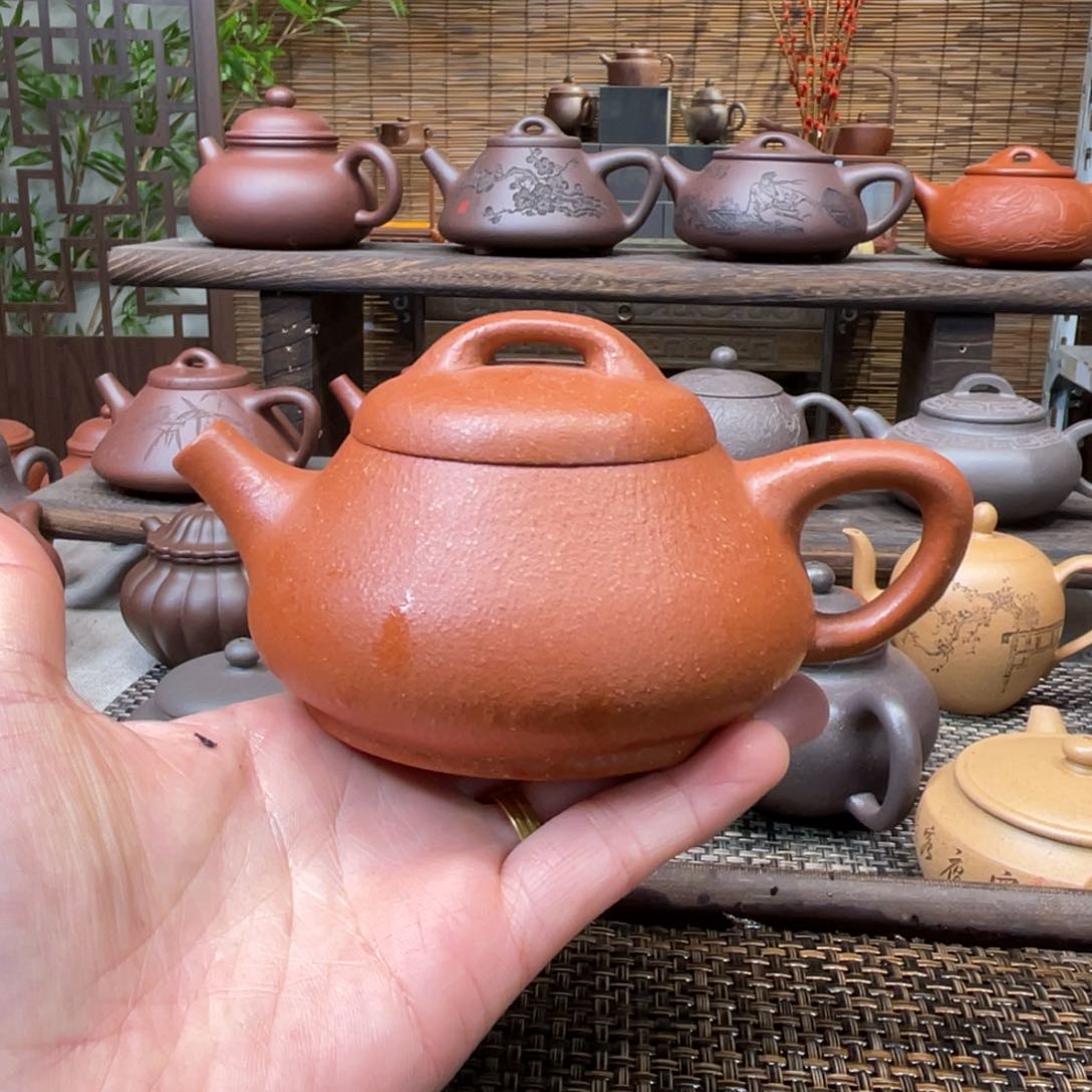 紫砂茶壶宜兴原矿紫砂手工制240佱