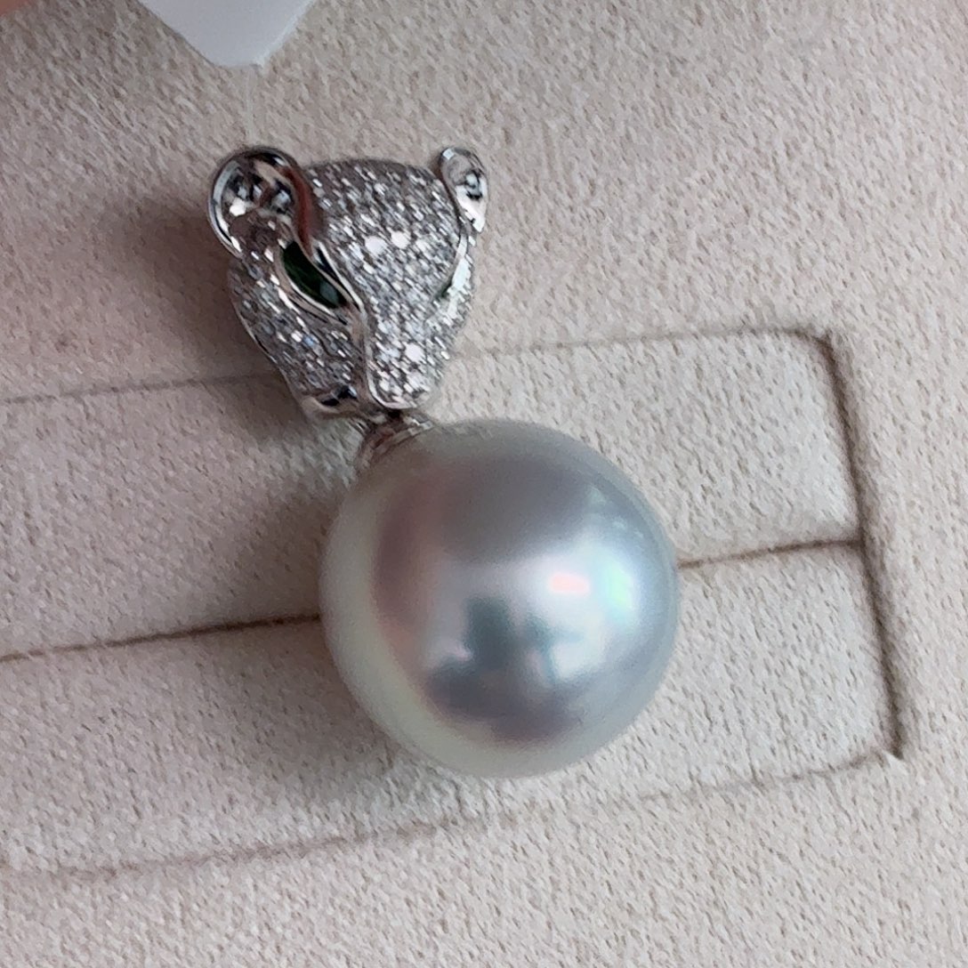 颈饰海水珍珠铂Pt950镶嵌14-15mmsk凤凰