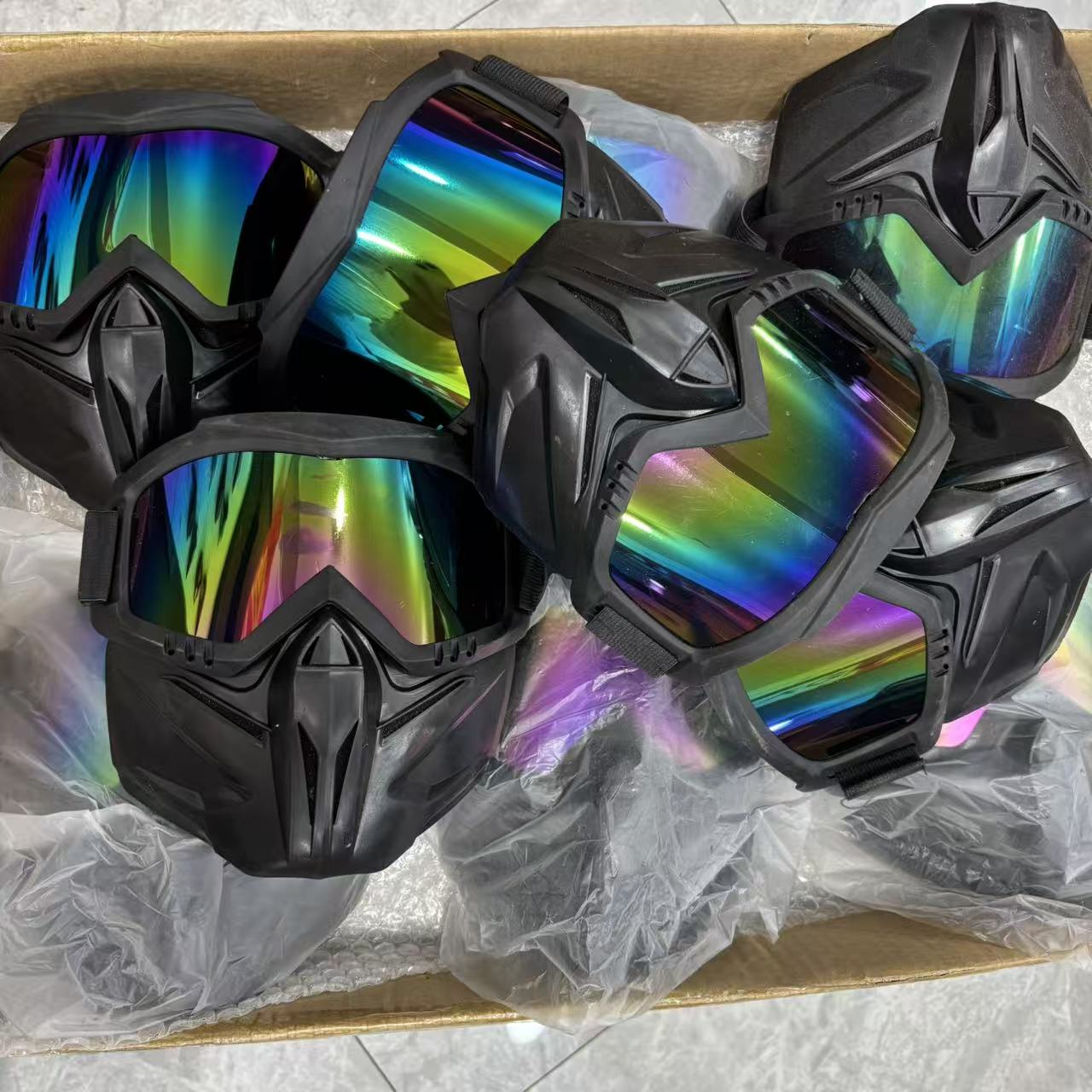 Z  多功能面罩护目镜组合防唾沫飞溅防尘防雾防晒电焊防护