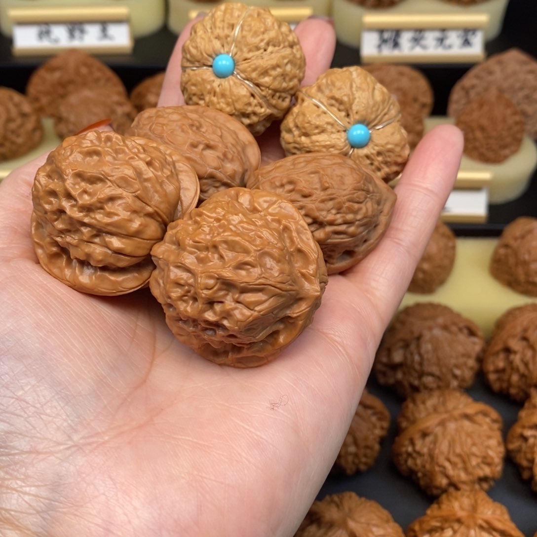 吊坠文玩核桃大**贵舍利子，敦煌三棱