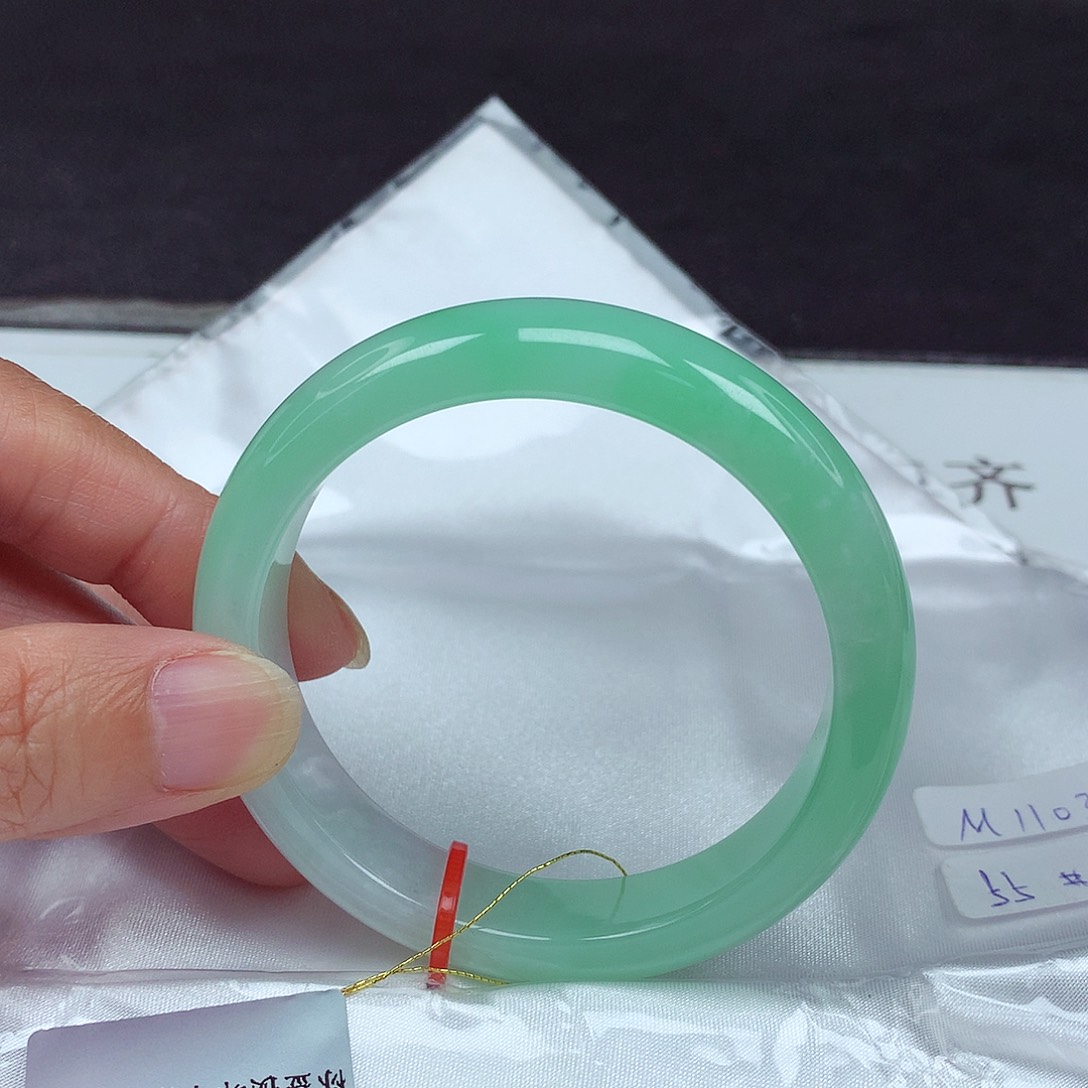 未镶嵌手镯翡翠55圈0320