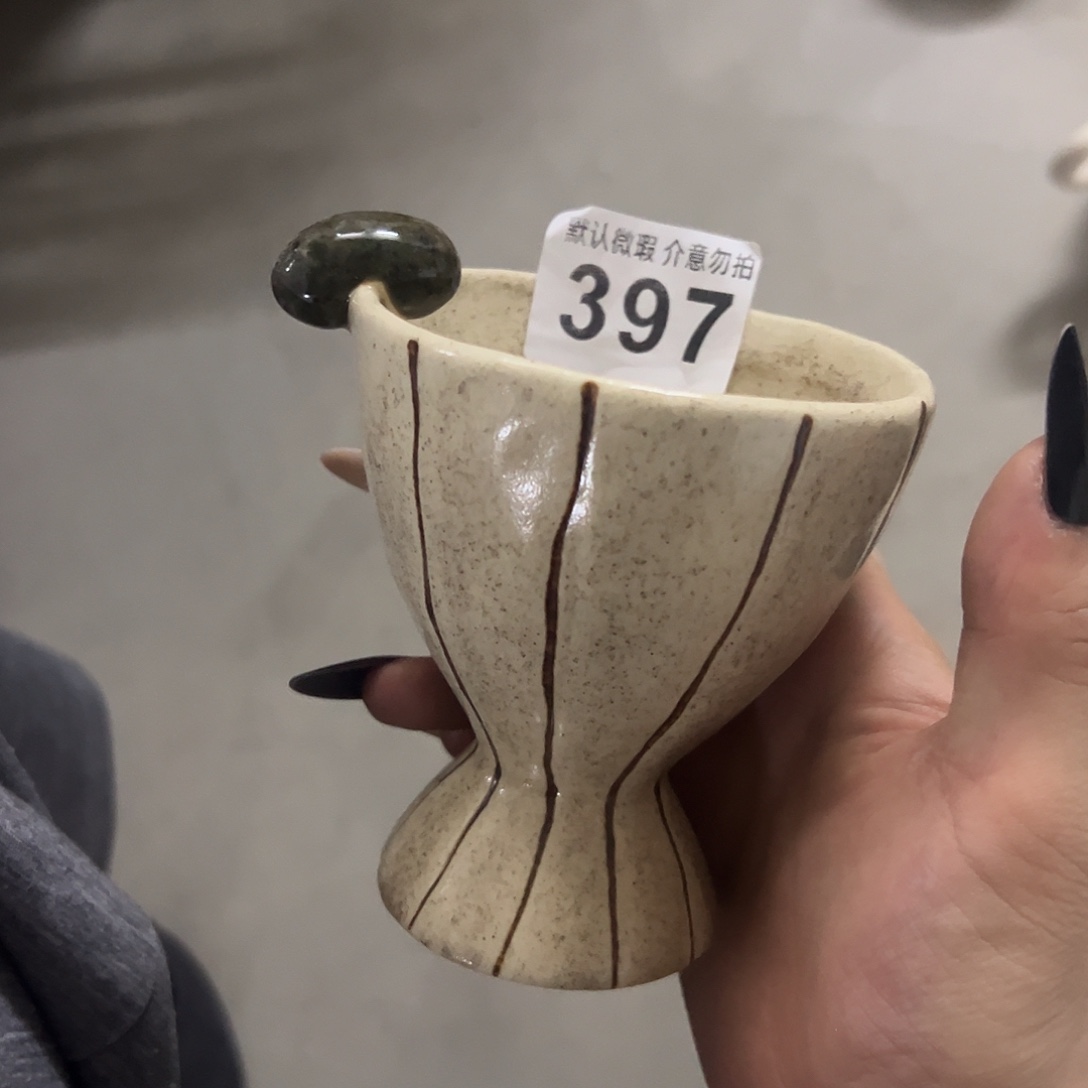 搪瓷微瑕豆蔻杯一个397