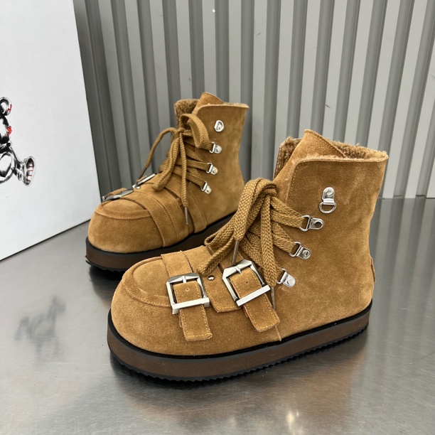 主播推荐2025年（2025-101）5公分平底系带重工皮带扣时尚休闲鞋