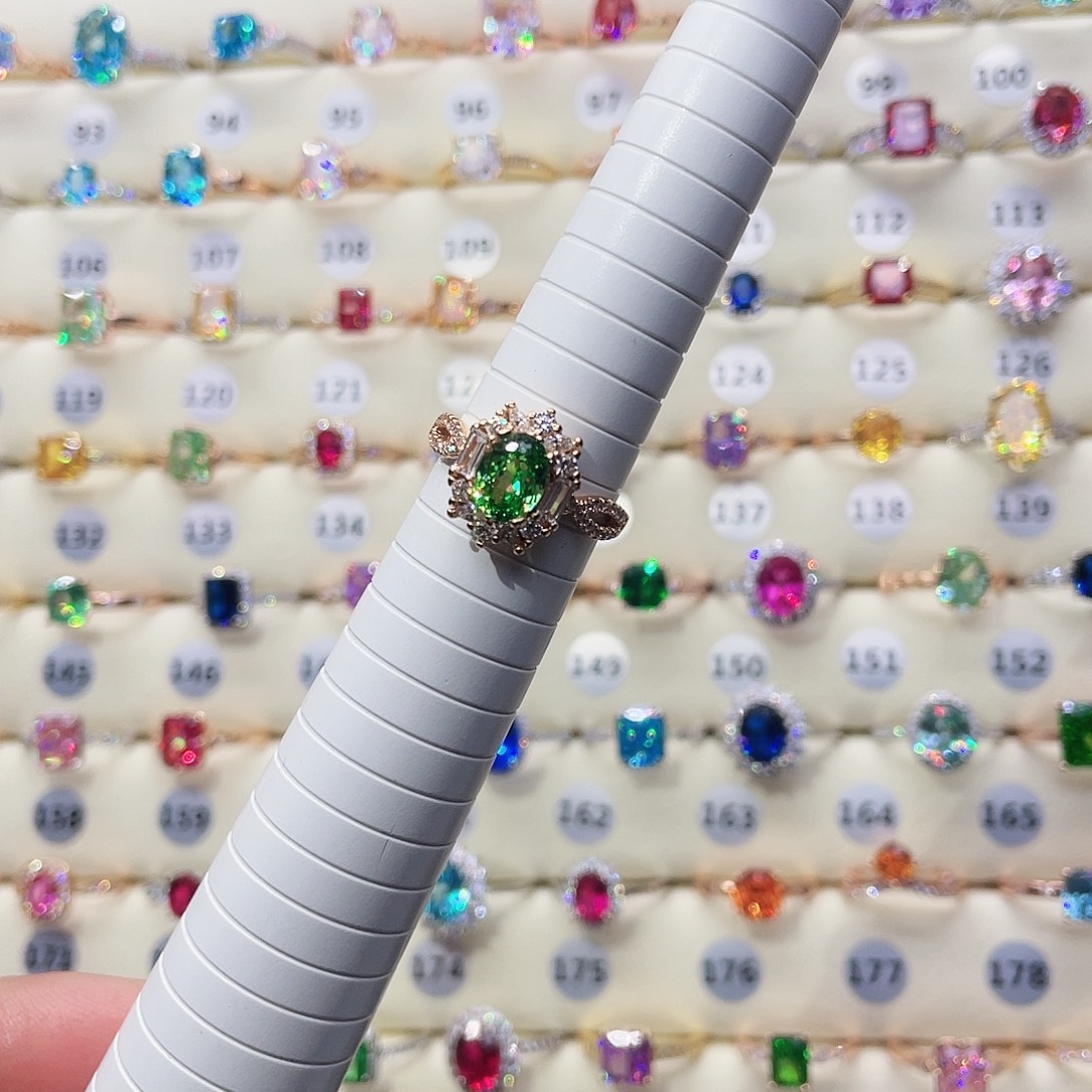 莫桑石非金属13圈戒指