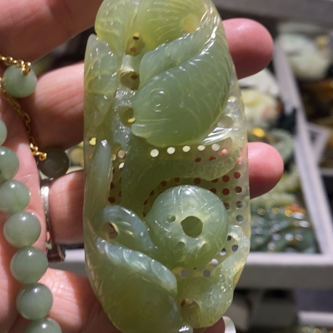 【闪购商品】岫玉毛衣链未镶嵌