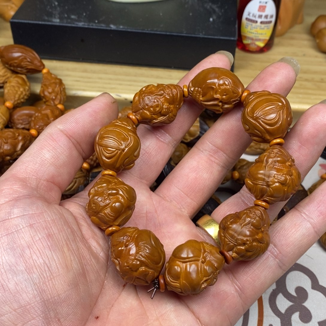 橄榄核手串/手链橄榄核雕刻强