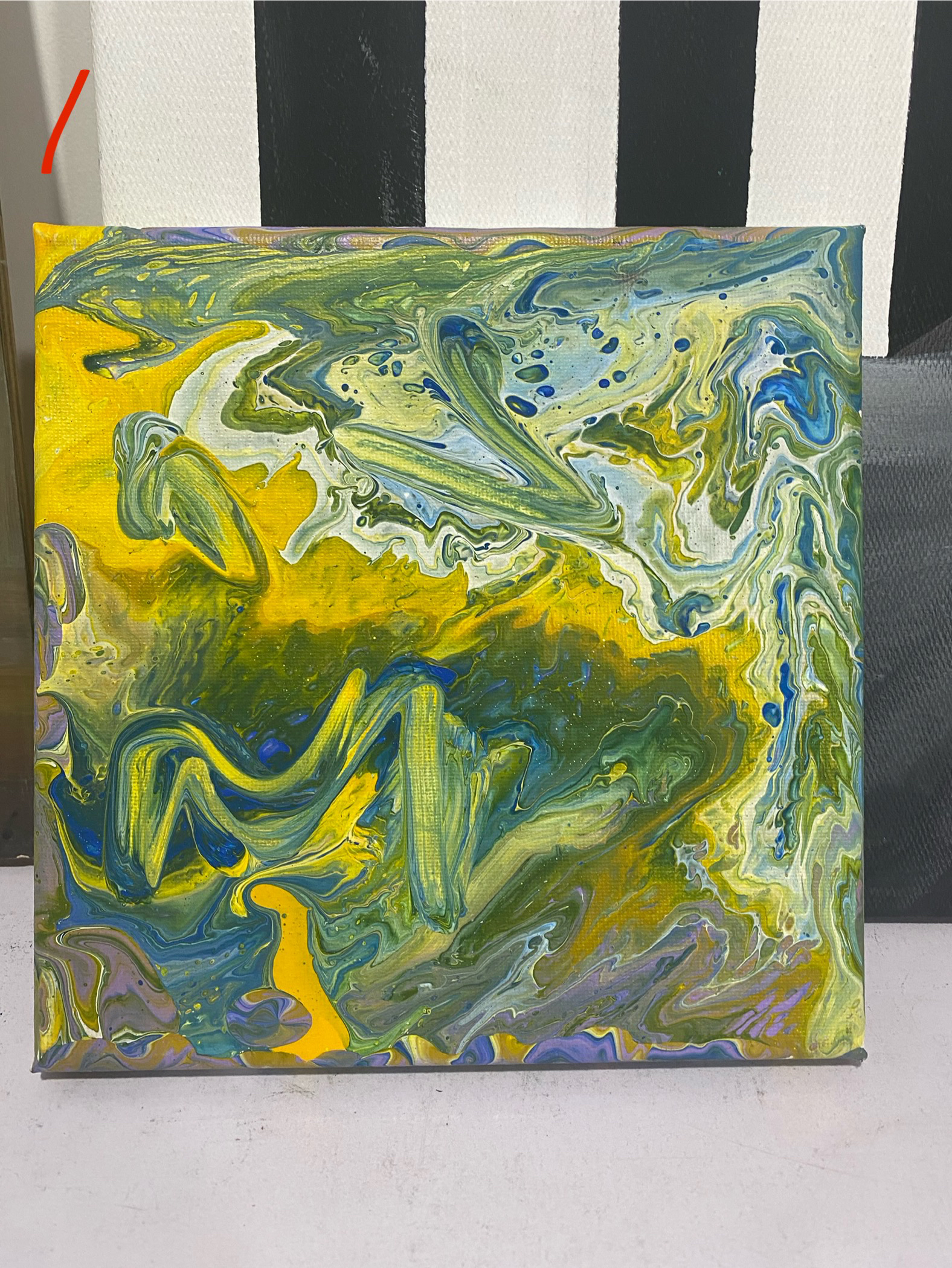 20cmX20cm流体画布面丙烯