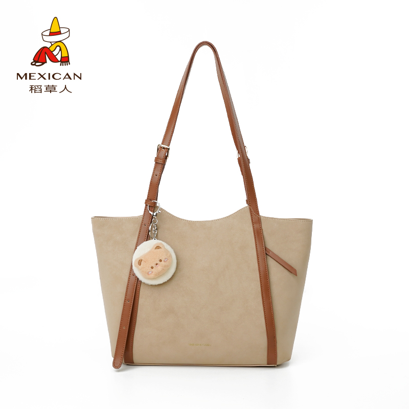 稻草人25新品百搭通勤托特包时尚上班出门休闲小个子大容量斜挎包