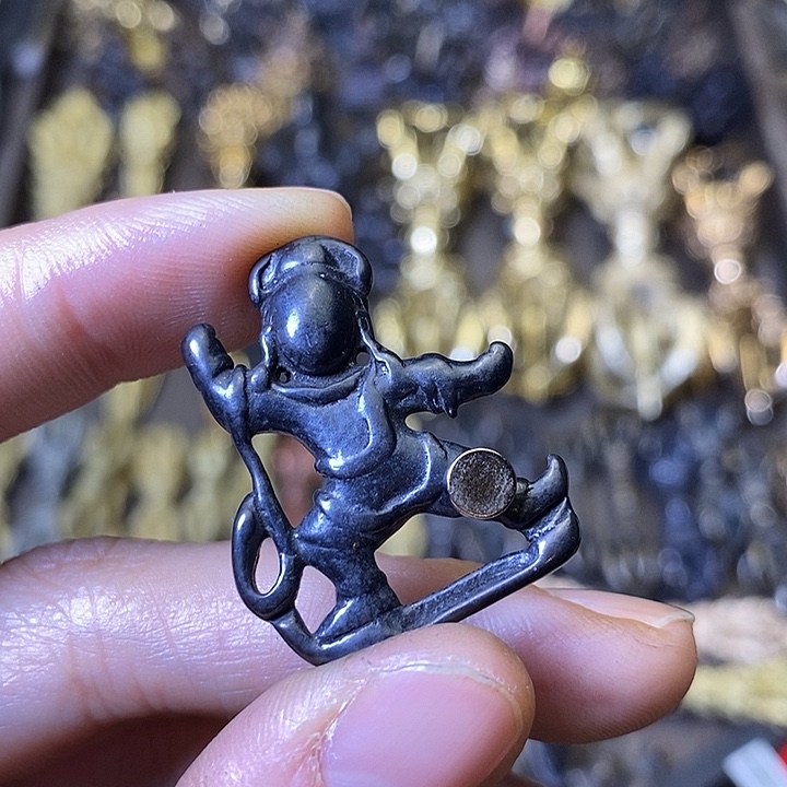 藏传老铜微吸金刚手
