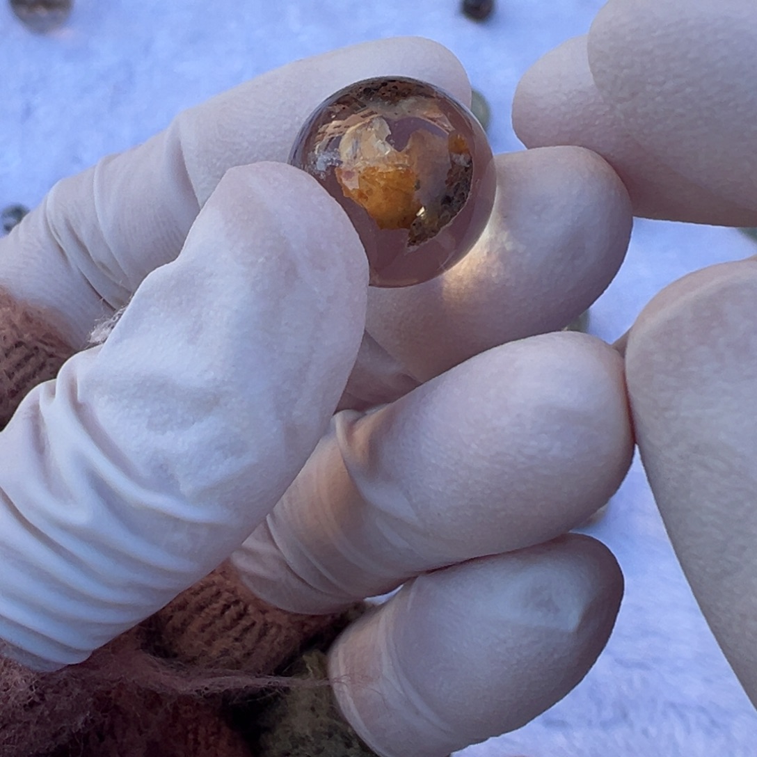 水晶水晶单珠13.8mm打孔不退换未镶嵌V*