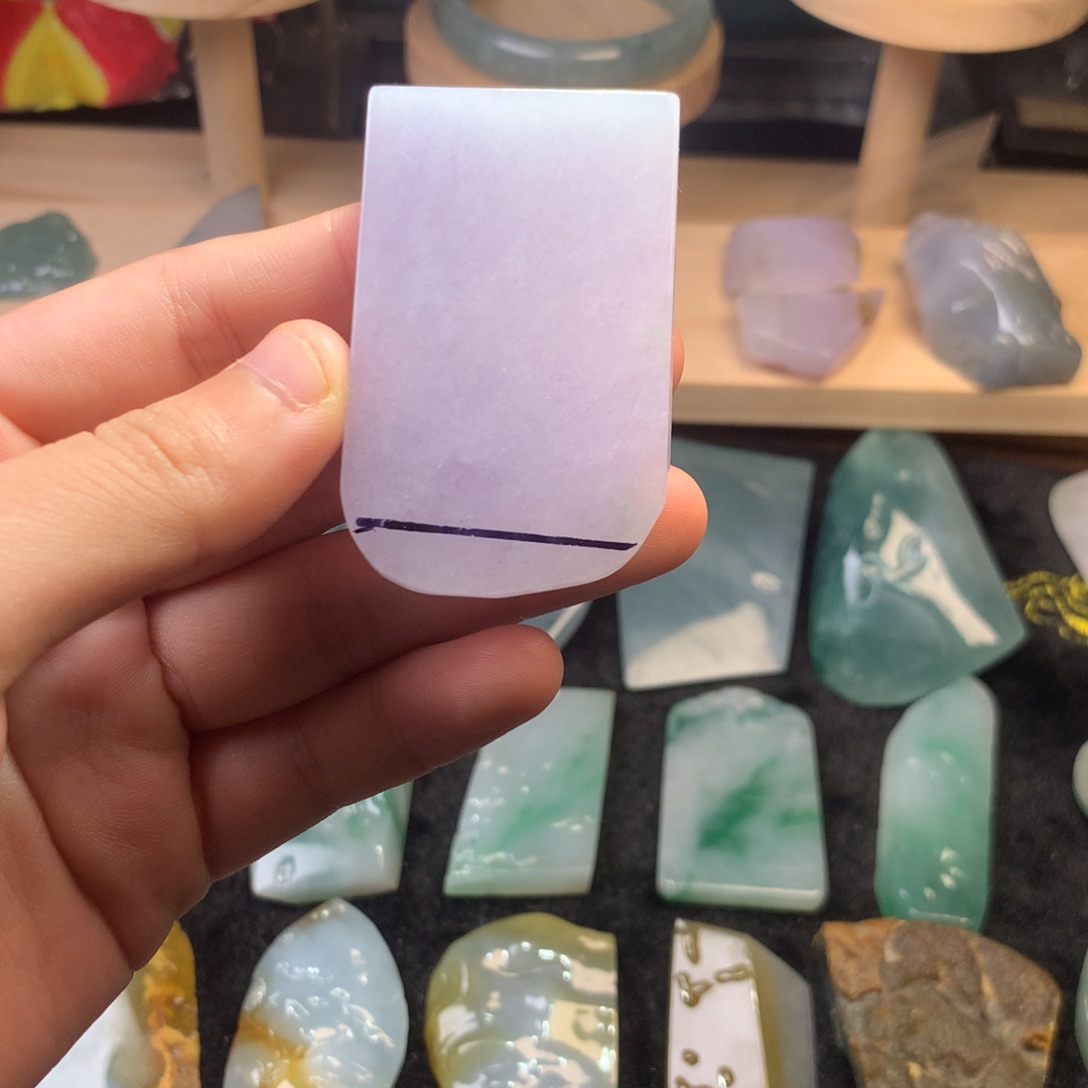 哥***斯定制翡翠未镶嵌缅甸天然翡翠材料