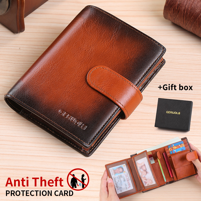 男士钱包头层牛皮真皮多功能卡片包新款驾驶证套零钱包大容量钱夹