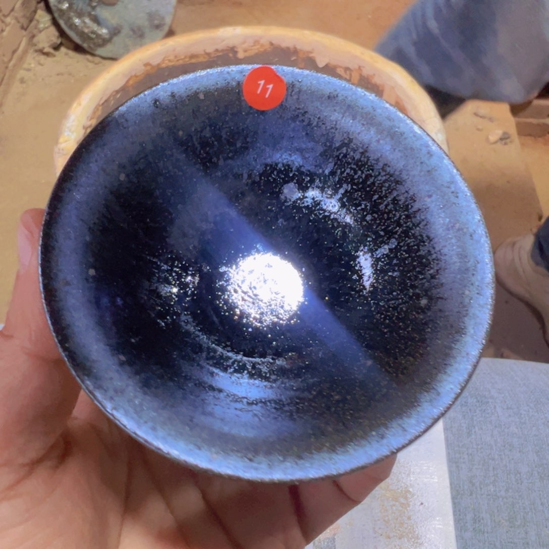 茶盏11 建窑建盏朱秋敏龙窑