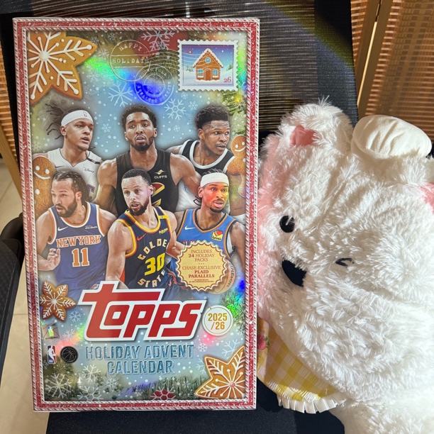 Topps Holiday 篮球假日Advent Calendars球星卡代拆盲盒不退换