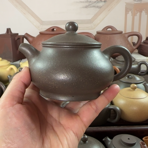 茶壶紫砂梨皮天青230cc