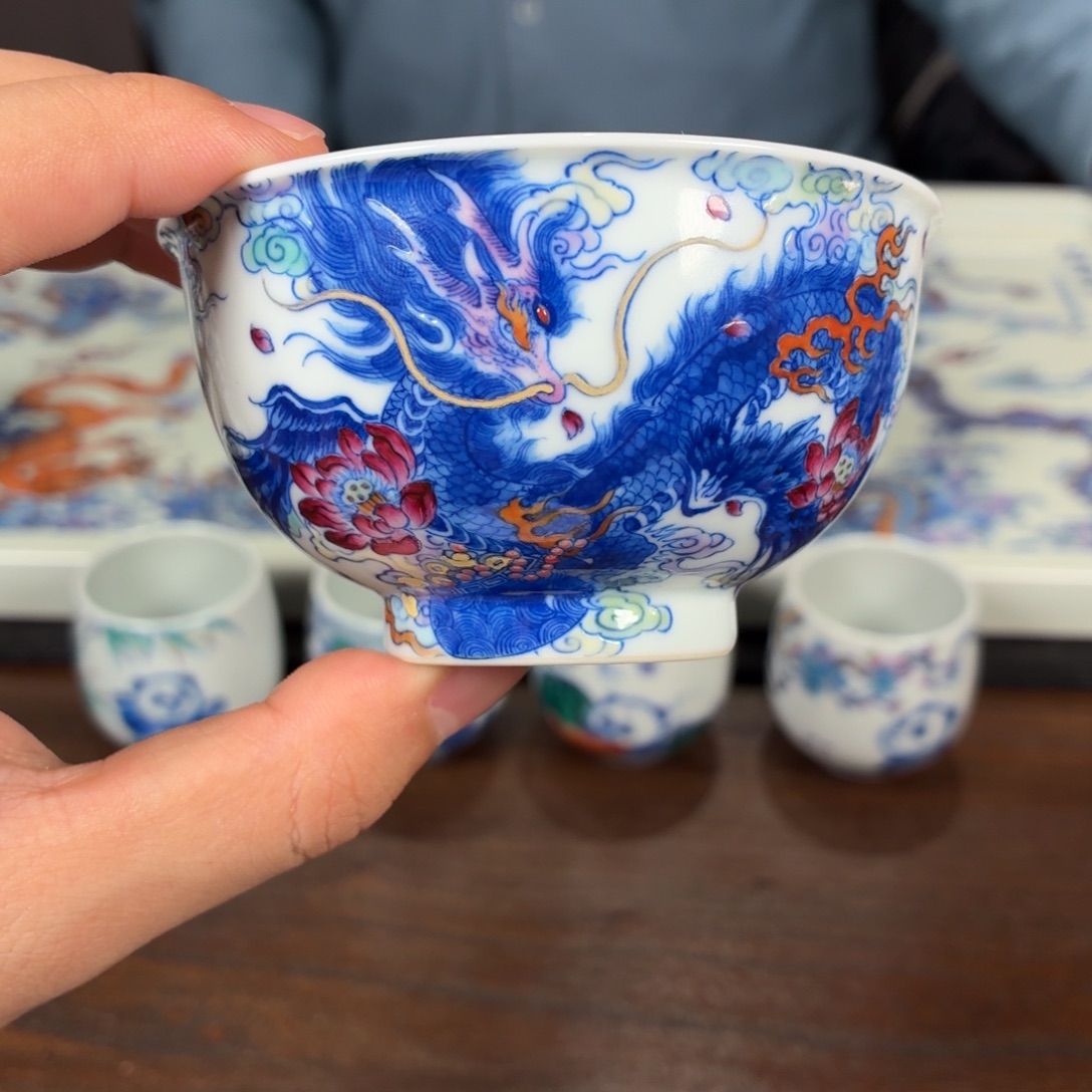 杯子瓷瓷姑娘景德镇陶瓷艺术