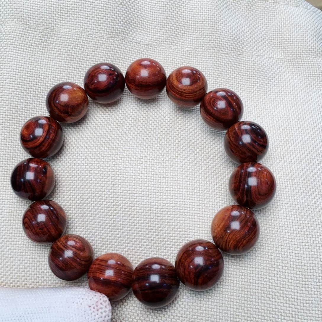 黄花梨/降香黄檀手串/手链海南黄花梨1.5老油梨