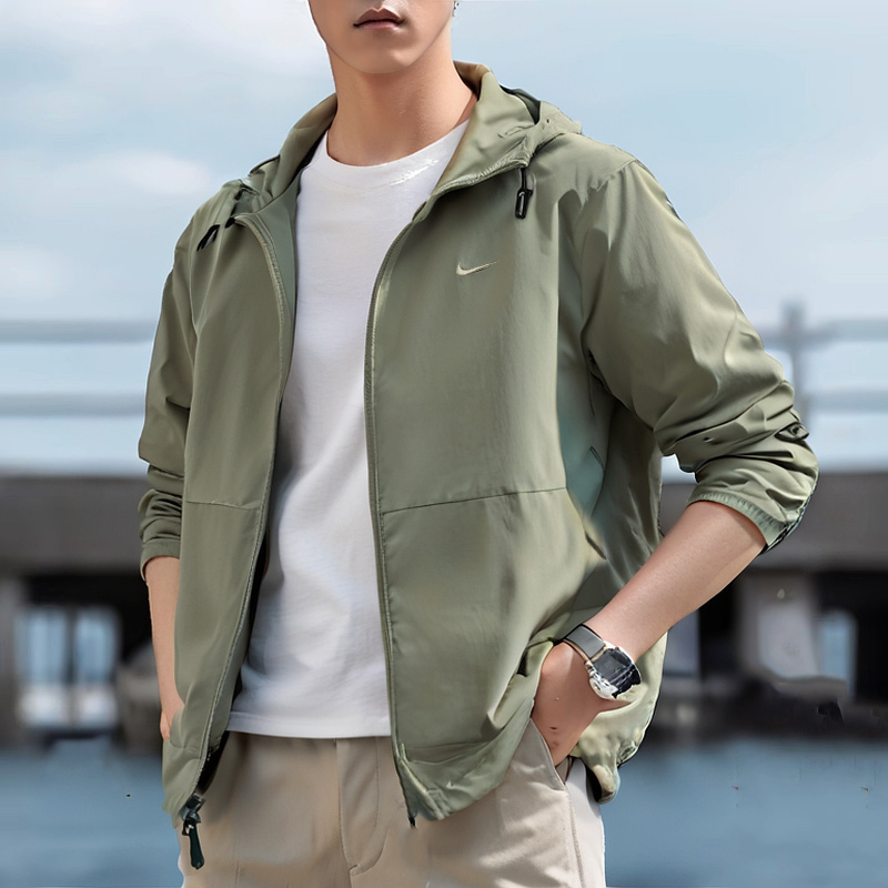 Nike耐克官方正品梭织夹克男2025新款休闲上衣宽松跑步外套FB7552