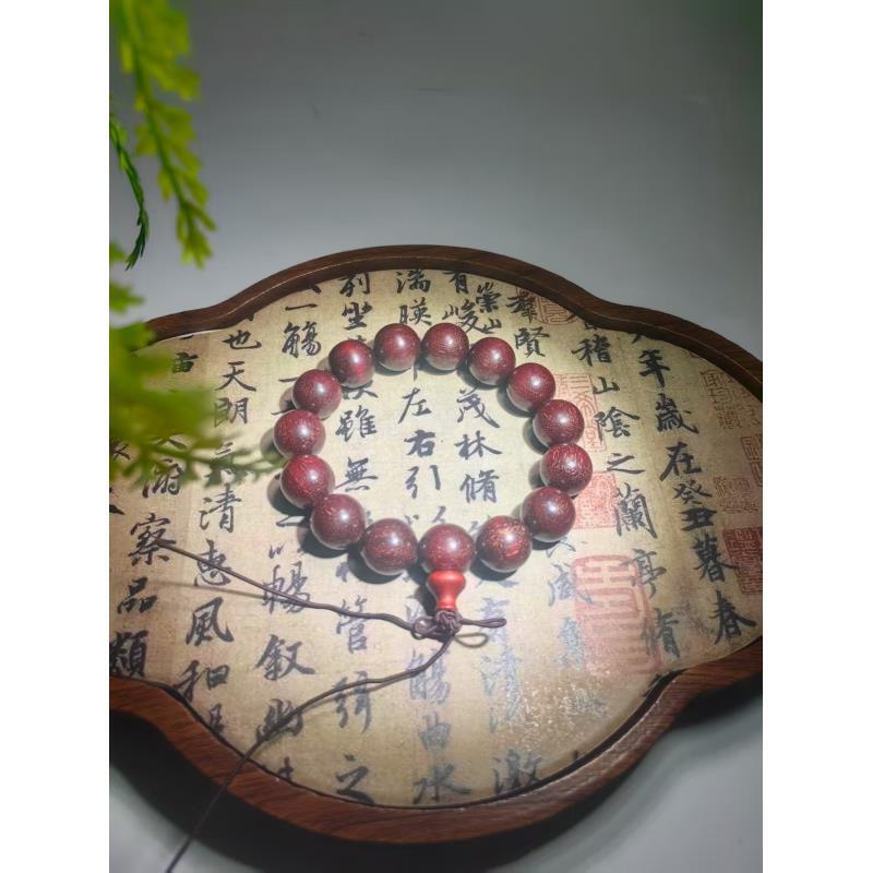 小叶紫檀 平安结单圈手串(无礼盒）169