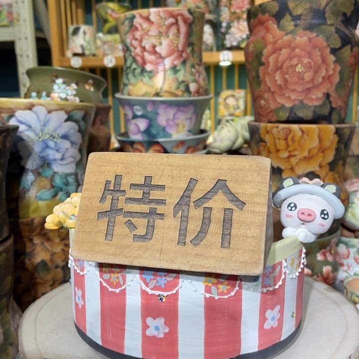 红陶景德镇艺术手绘作品