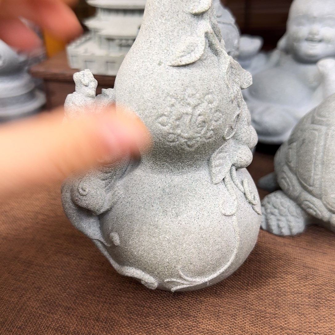 石材青砂石貔貅葫芦