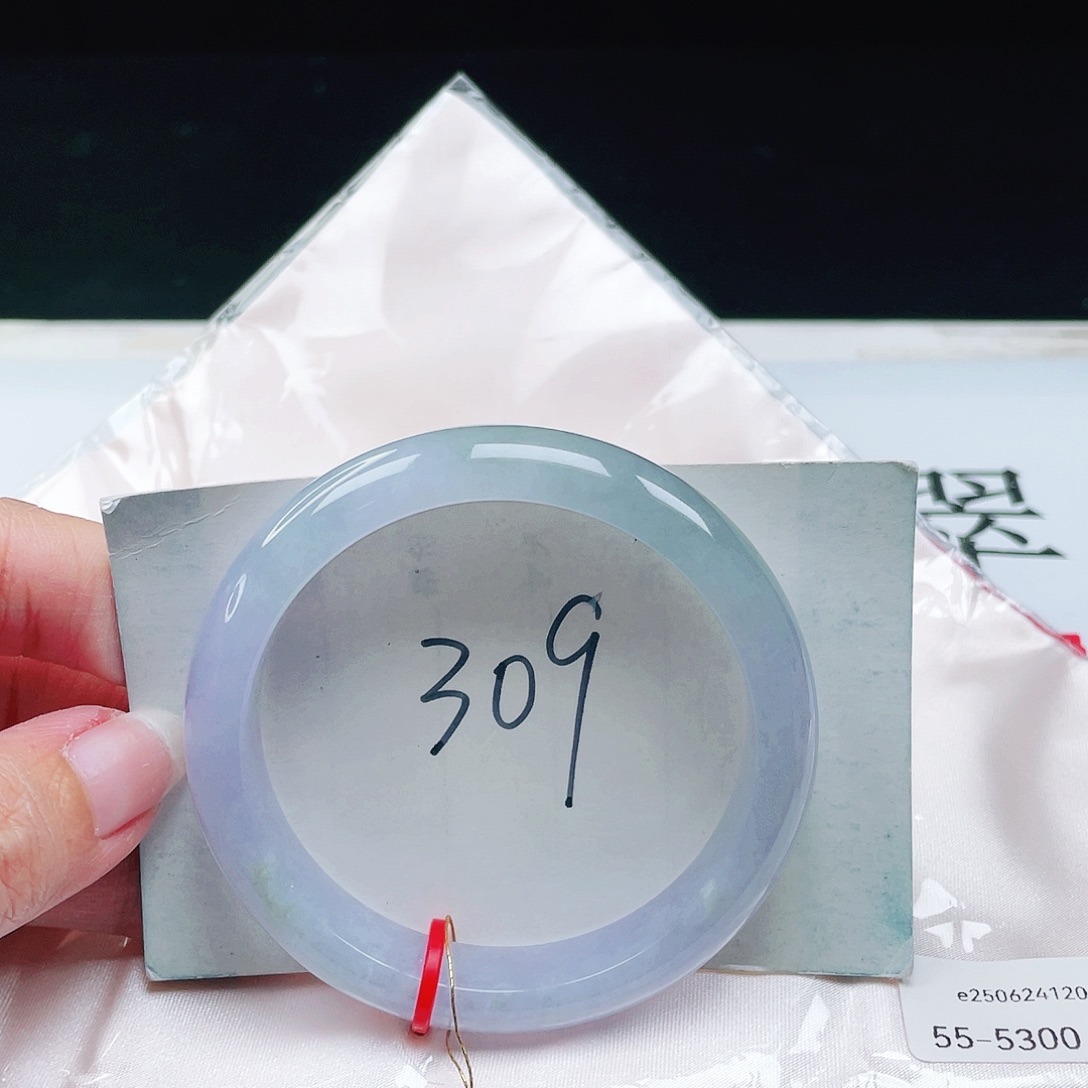 翡翠未镶嵌手镯缅甸翡翠55