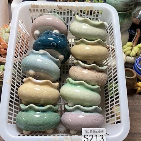 紫砂花盆213微瑕品口径4.5左右福利款