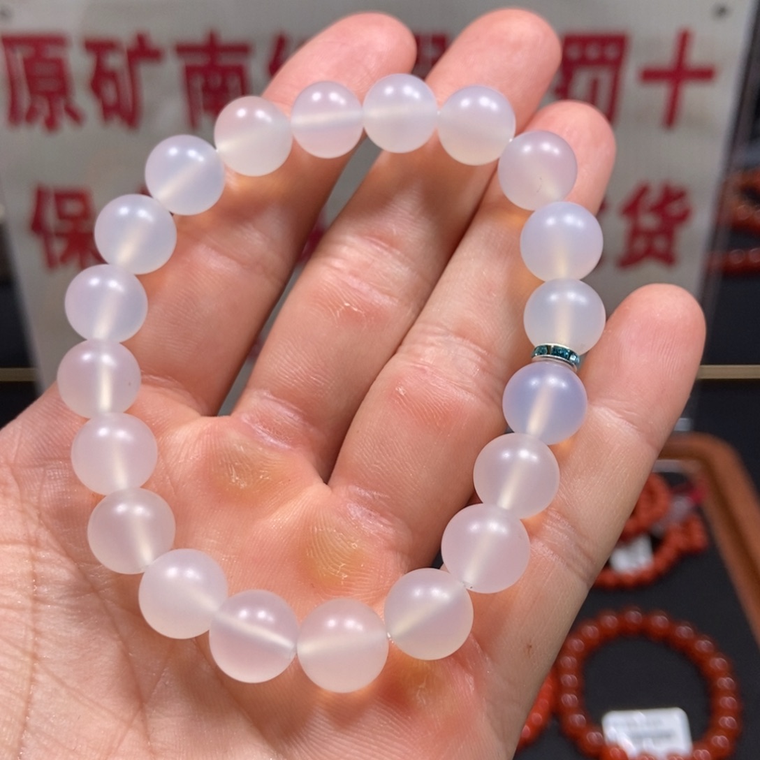 南红玛瑙10mm荔枝冻手串未镶嵌