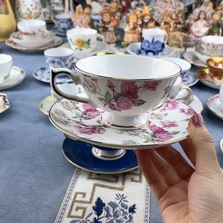 中古欧瓷瓷器小房子