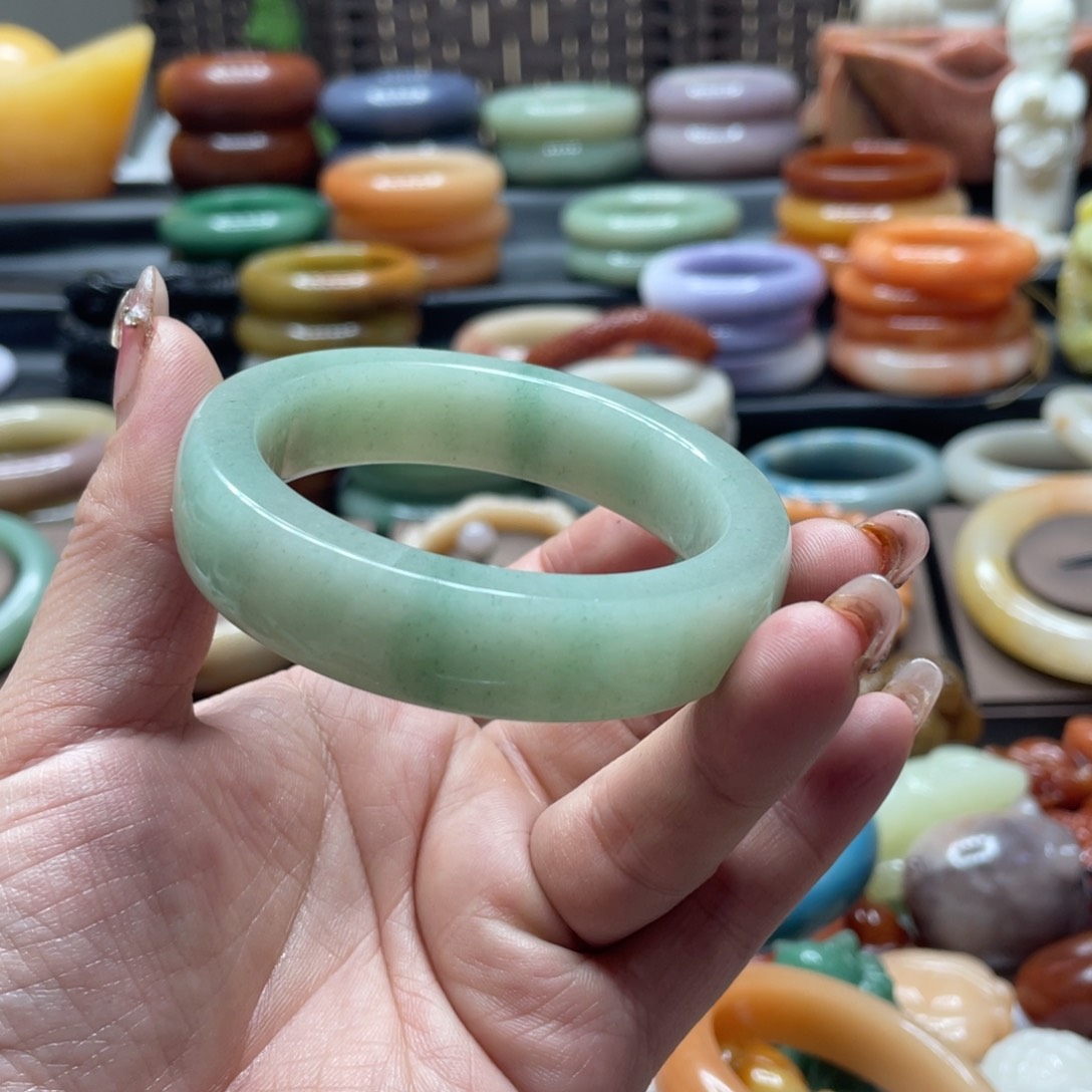 石英质玉手镯合金蜜**笑