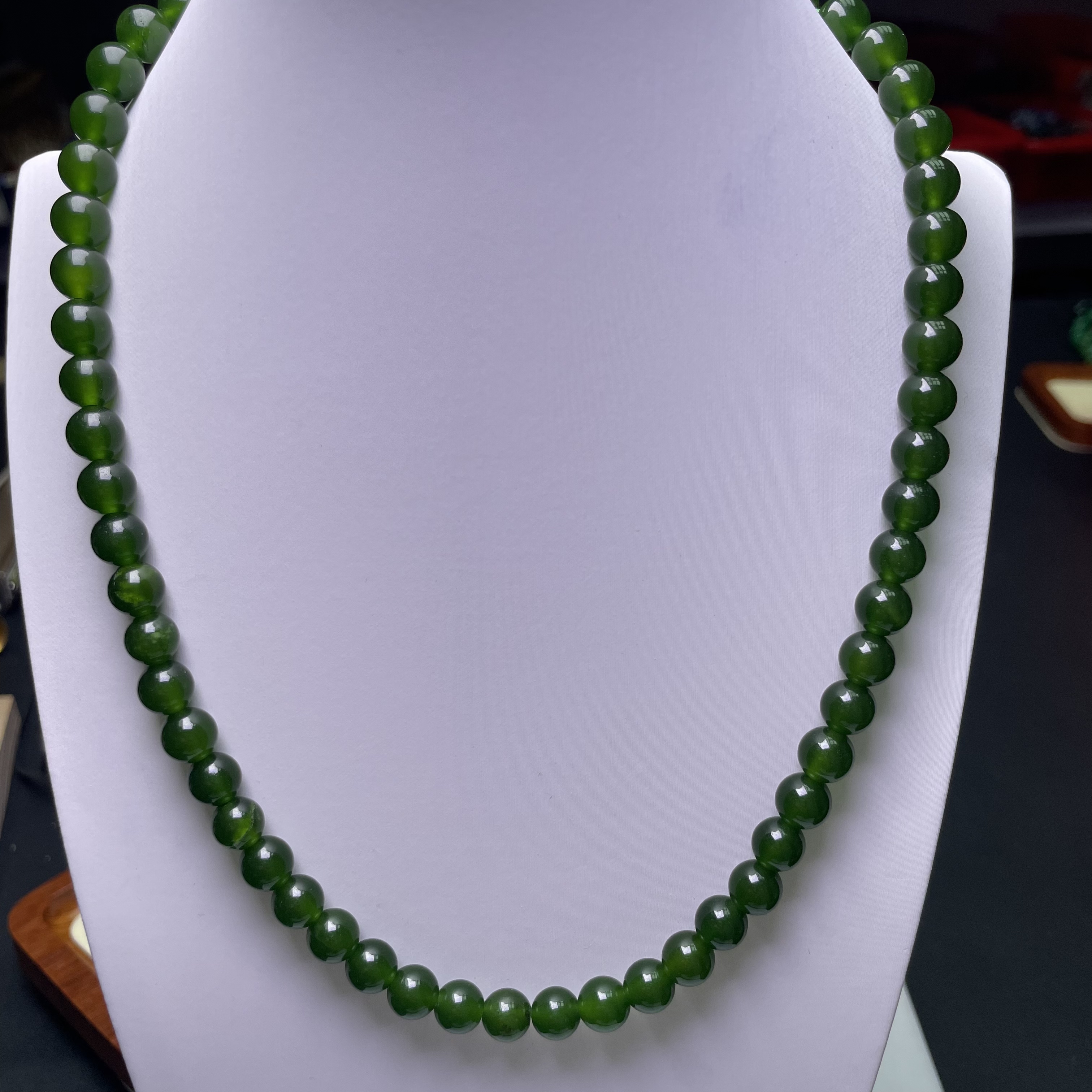 A19绿8mm项链妈妈时尚百搭女款多样发货其一