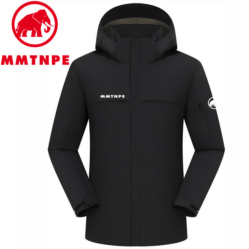 2025年新款秋冬款冲锋衣羽绒服防风防水户外运动连帽登山跑步外套