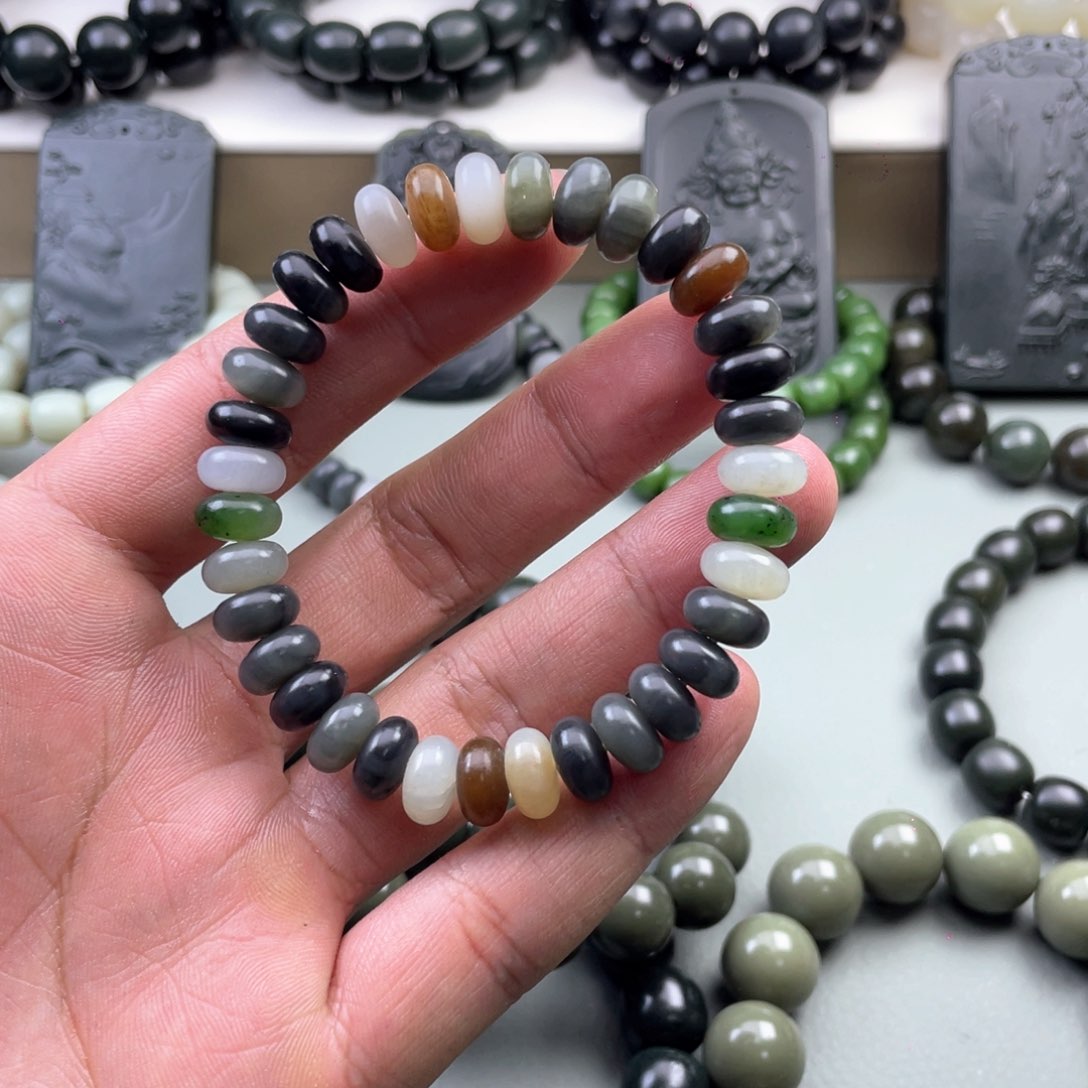 和田玉手串未镶嵌